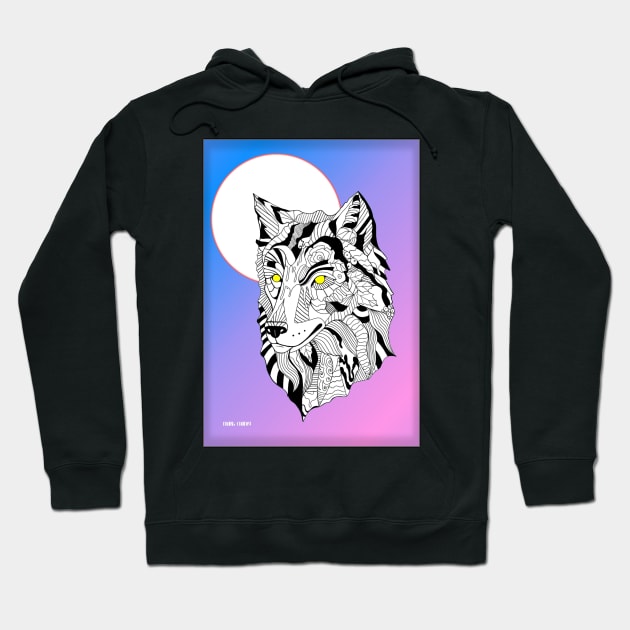 Abstact Wolf Hoodie by mark-chaney